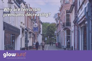 Why are terrorism premiums decreasing?